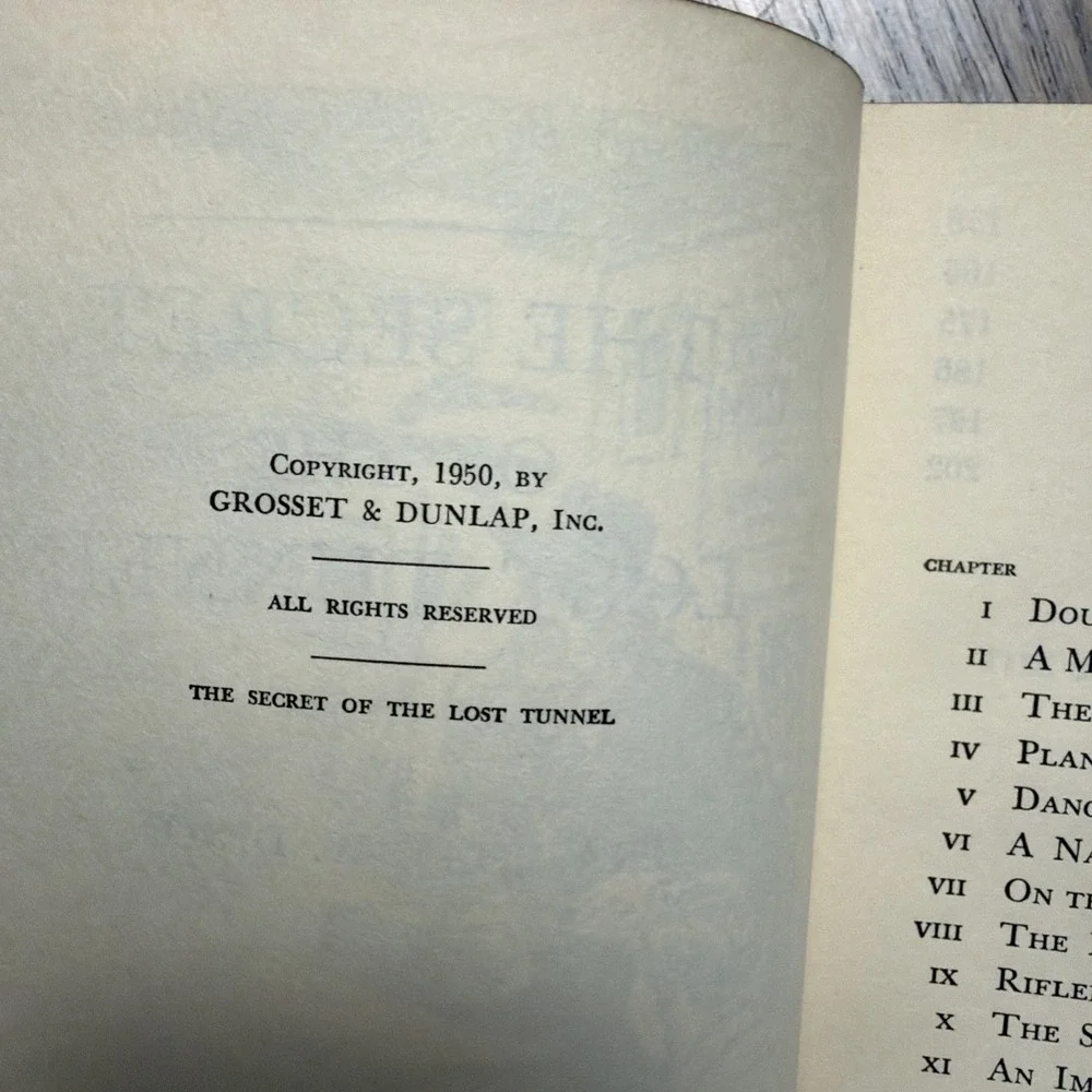 Hardy Boys #29 THE SECRET OF THE LOST TUNNEL‎ by Dixon HC 1950 Early Printing